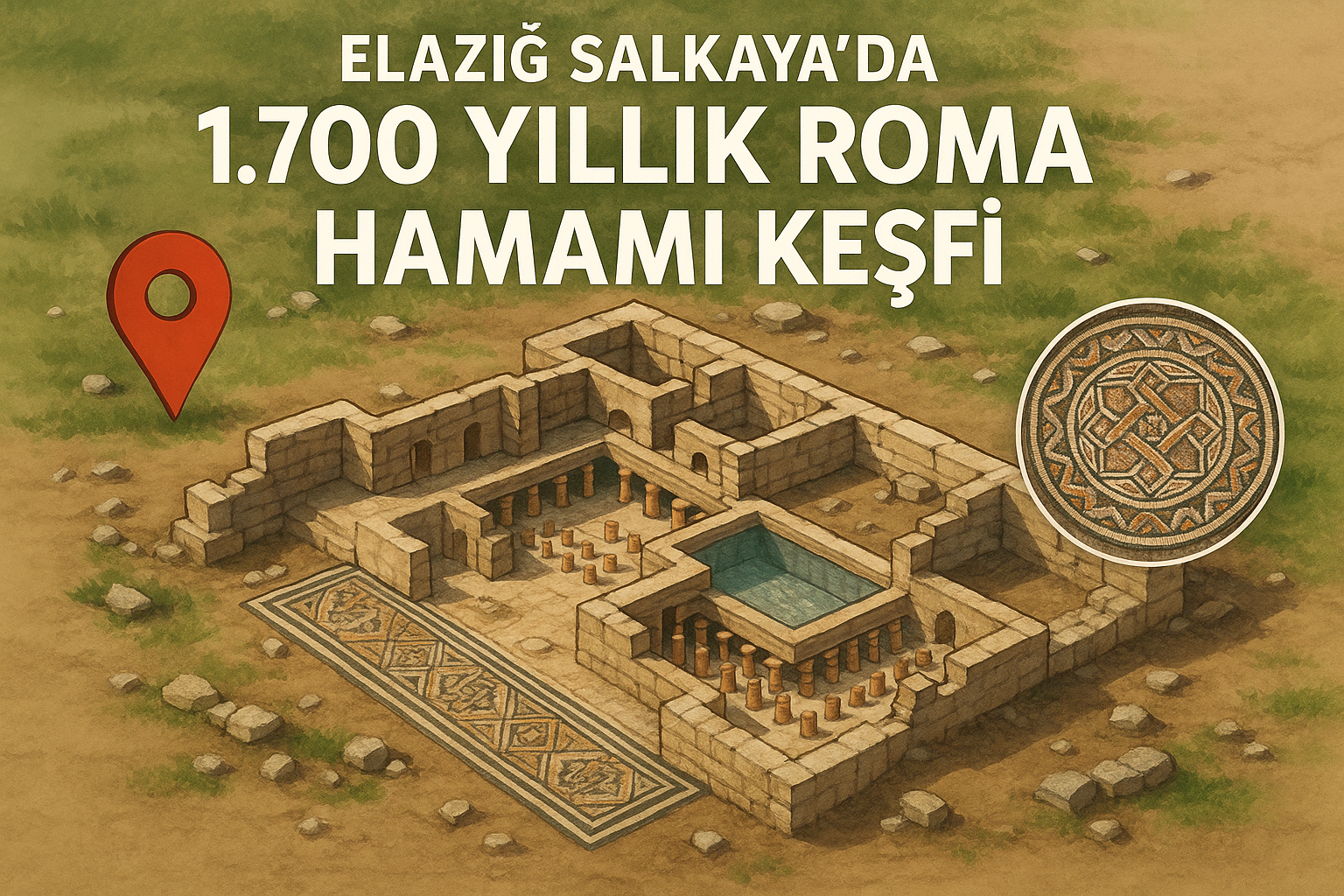Elazığ Salkaya’da 1.700 Yıllık Roma Hamamı Keşfi: Keşif Kronolojisi, Mimari Analiz, Koruma ve Turizm Etkisi